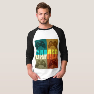 Camiseta de controlador de videojuego vintage para