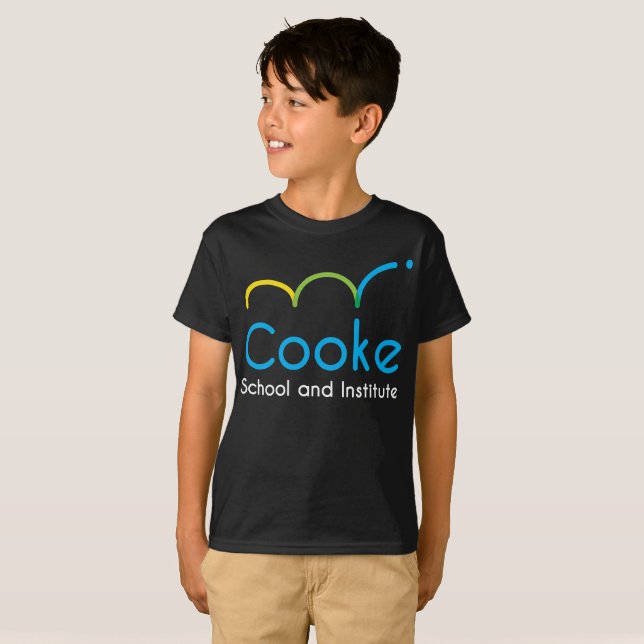 Camiseta de Cooke de los NIÑOS, negra (Anverso completo)