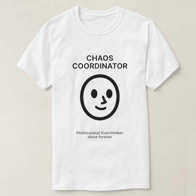 Camiseta de Coordinador de Caos – Edición Meme (Diseño del anverso)