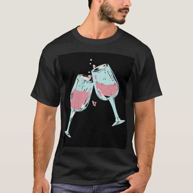 camiseta de copa de vino (Anverso)