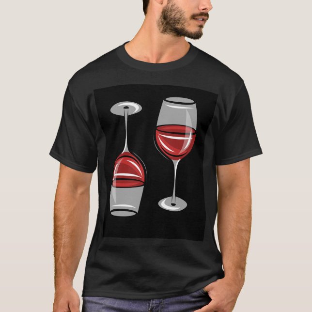 camiseta de copa de vino (Anverso)