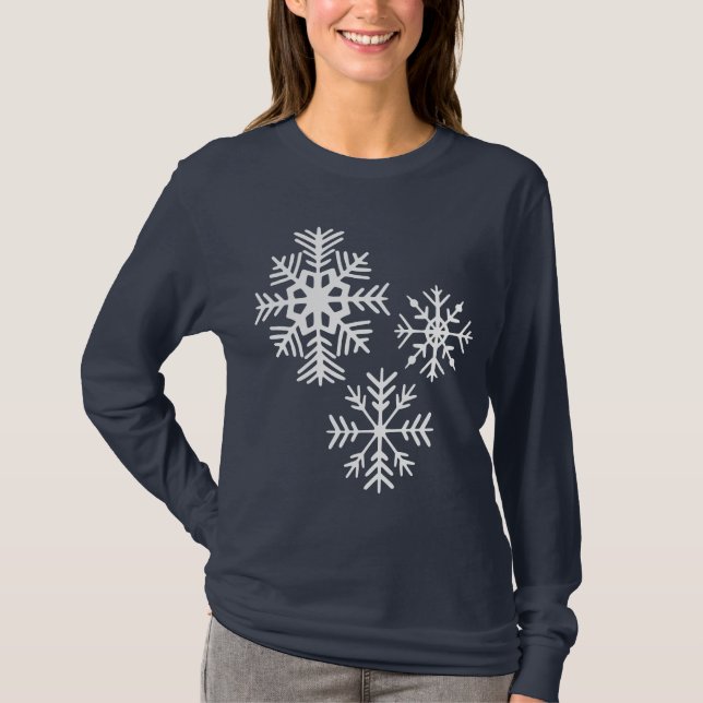 Camiseta de copo de nieve (Anverso)