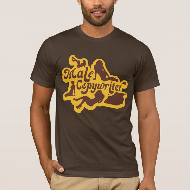 Camiseta De Copywriter Masculino Para Los Hombres  (Anverso)