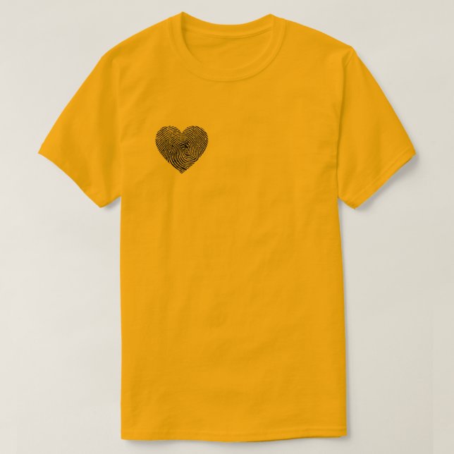 camiseta de corazón (Diseño del anverso)