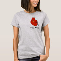 Camiseta de corazón