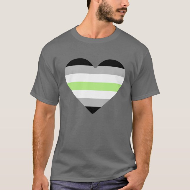 Camiseta de corazón agénero (Anverso)