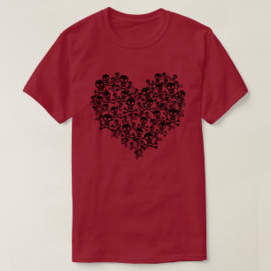 Camiseta de Corazón de Calavera