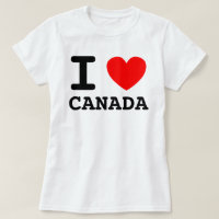 Camiseta de Corazón de Canadá