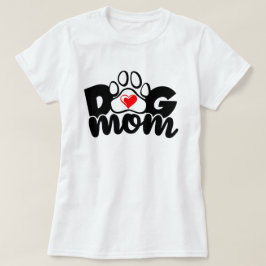 Camiseta de corazón de Perro Mom Paw