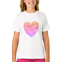 Camiseta de corazón feliz para Chicas