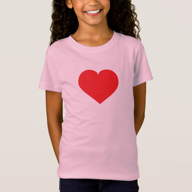 Camiseta de corazón rojo (Anverso)