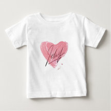 Camiseta De Corazón Rosa Para Niños