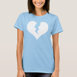 Camiseta de corazón roto