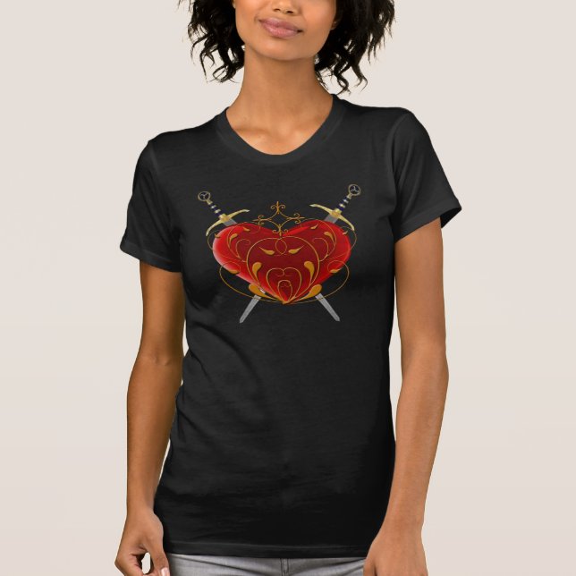Camiseta De Corazón Y Dagas (Anverso)