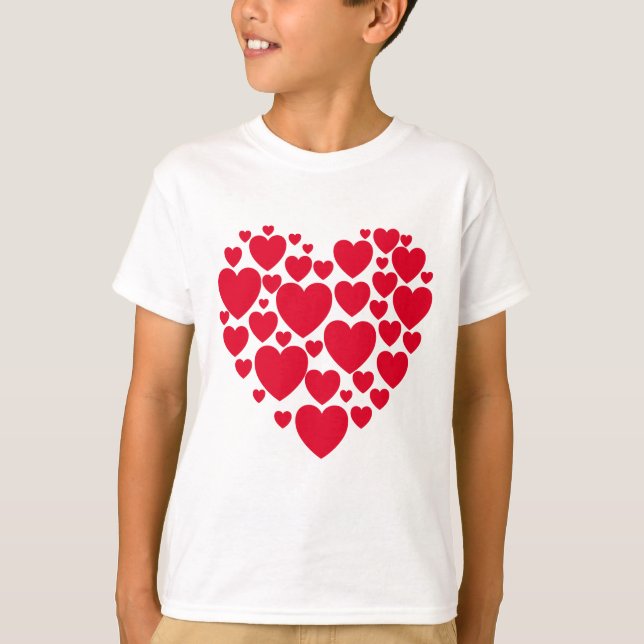 Camiseta de corazones rojos (Anverso)