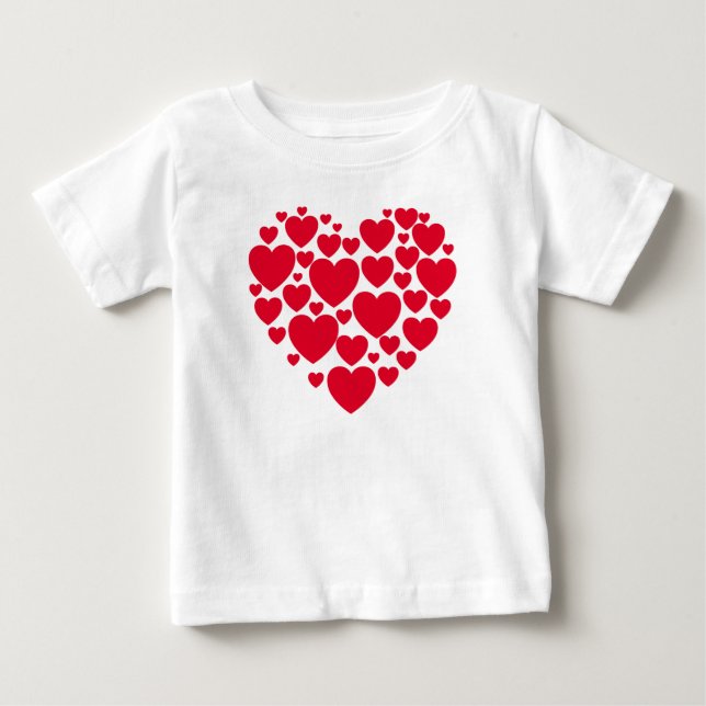 Camiseta de corazones rojos (Anverso)
