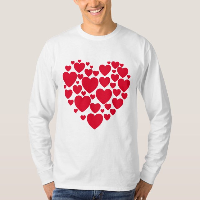 Camiseta de corazones rojos (Anverso)