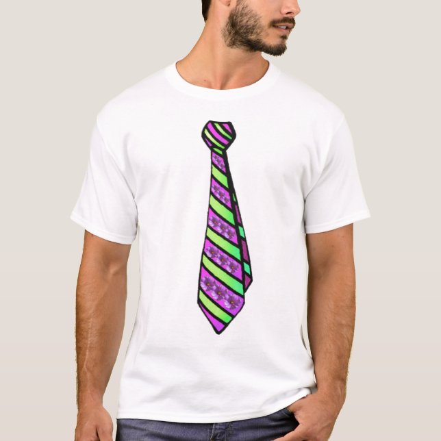 Camiseta de corbata floral (Anverso)