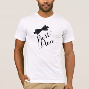 Camiseta de Corbata Negra de Padrino de Boda