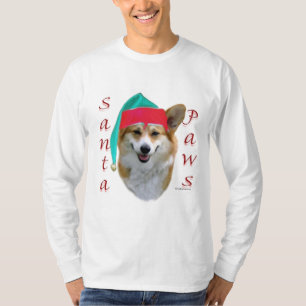 Camiseta de Corgi Santa Paws