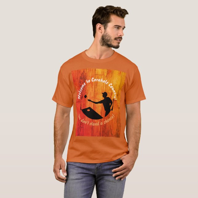 Camiseta de Cornhole Country (Anverso completo)