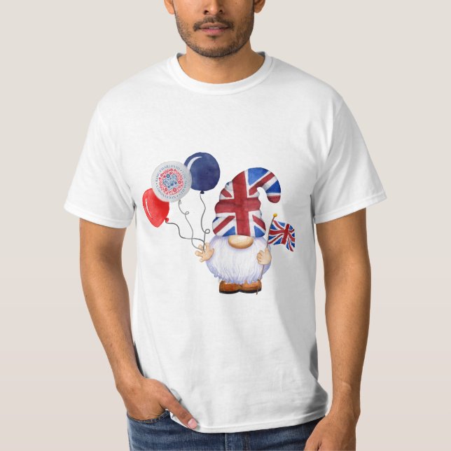 Camiseta de coronación del rey Carlos III masculin (Anverso)