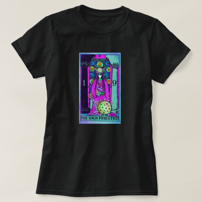 Camiseta de Coronavirus Tarot High Priestess COVID (Diseño del anverso)