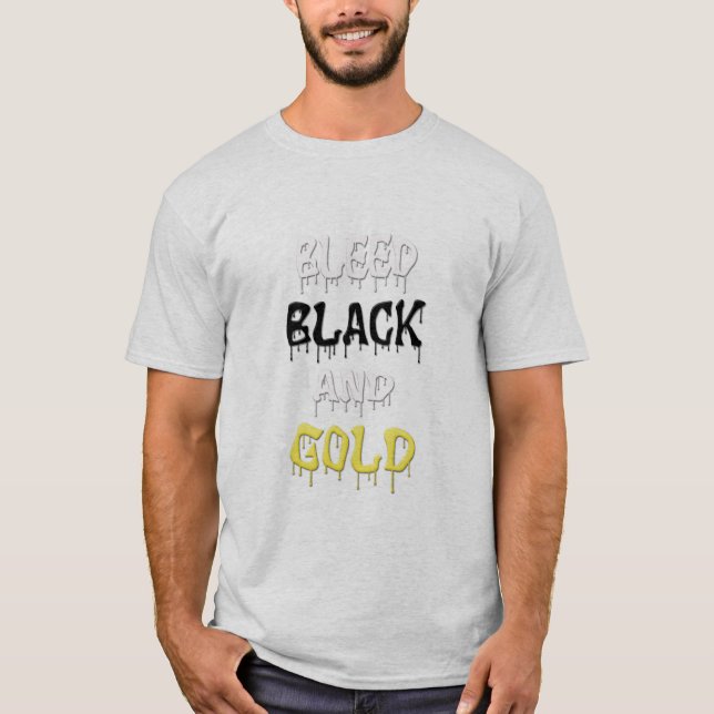 CAMISETA DE CORRIMIENTO DE LA CAMISETA DEL NEGRO Y (Anverso)
