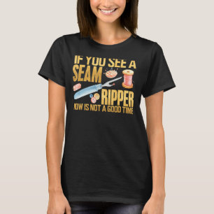 Camiseta de coser si ves costura divertida de cost