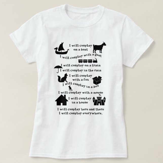 Camiseta de Cosplay (Diseño del anverso)