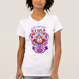 Camiseta de cráneo de azúcar de Rock and Roll