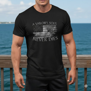 Camiseta de cráneo de bandera estadounidense "El a
