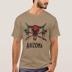 Camiseta de cráneo de búfalo y flechas