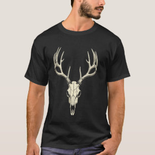 Camiseta de cráneo de ciervo cazador con arco papá