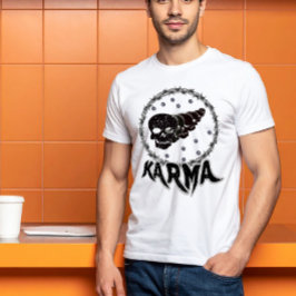 Camiseta de cráneo de Death Metal KARMA