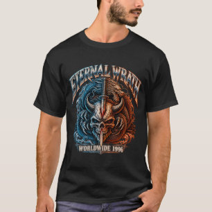 Camiseta de cráneo de dragón japonés Eternal Wrath
