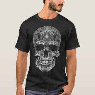Camiseta De Cráneo De Gato - Costú De Halloween De