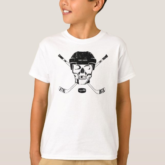 Camiseta de cráneo de hockey (Anverso)