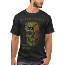 Camiseta de cráneo de ingeniero de combate Sonríe 