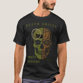 Camiseta de cráneo de ingeniero de combate Sonríe 