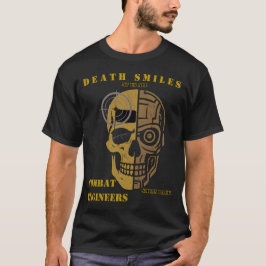 Camiseta de cráneo de ingeniero de combate Sonríe 