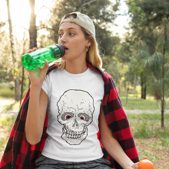 Camiseta de cráneo de ojos rojos (Subido por el creador)