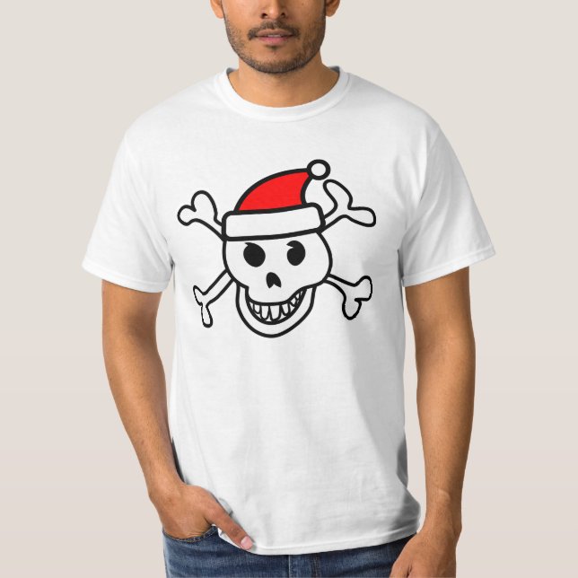 Camiseta de cráneo de Santa (Anverso)