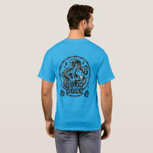 Camiseta de cráneo de serpiente punk Rompe el sist