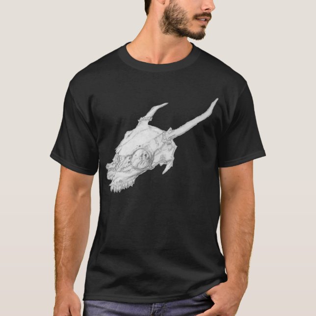 Camiseta de cráneo de Spike-deer (Anverso)