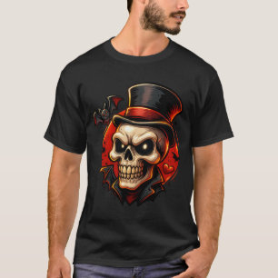 Camiseta de Cráneo Elegante Caballero de Hallowe