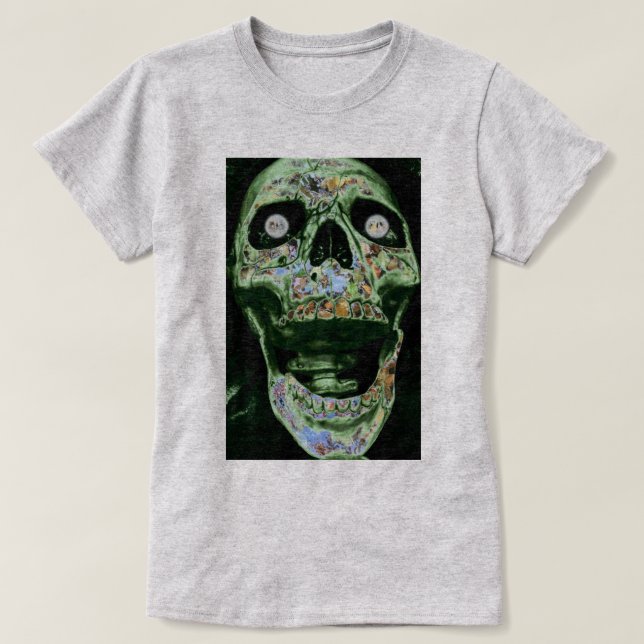 Camiseta de cráneo en grito (Diseño del anverso)