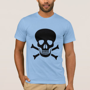 Camiseta de cráneo humano