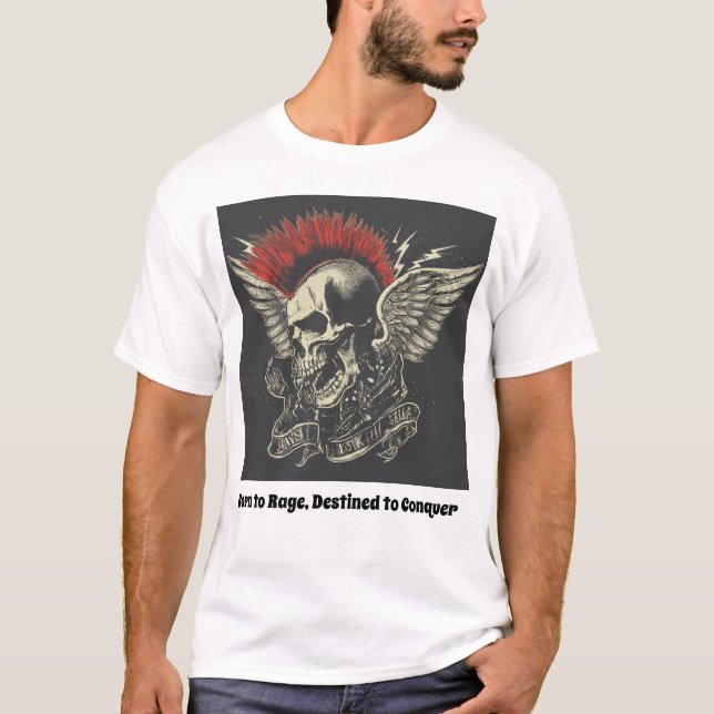 Camiseta de cráneo Metalizado de muerte para hombr (Anverso)
