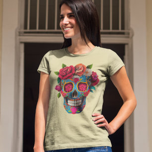 Camiseta de cráneo mexicana